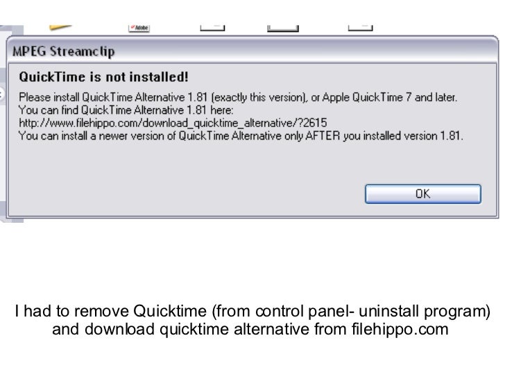 TÉLÉCHARGER QUICKTIME ALTERNATIVE 1.81